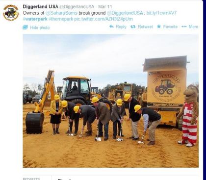 @aquaticsintl first 
reported in February that 
@DiggerlandUSA would be opening in West Berlin, N.J. Now, the company has broken ground on the new construction-themed park. Owned by the folks who operate 
@SaharaSams waterpark, the attraction will be the first of its kind in the United States. #AISwimSocial