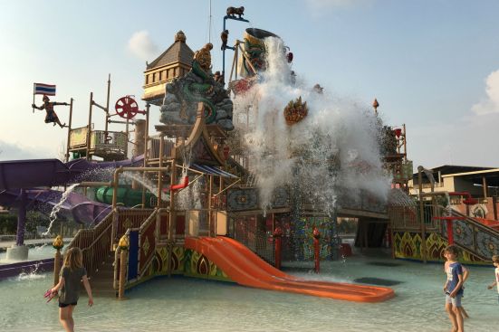 RamaYana WaterPark's website comes with a message to parents: "Warning: Kids will not want to leave RamaYana WaterPark!" And it may just be because the younger visitors to the facility have the choice of not one but two uniquely designed areas for water play. The AquaPlay Rain Fortress features numerous slides and interactive elements ideal for children ages 3 to 14, while the AquaSplash is perfect for the youngest visitors and features a variation of water levels and a special soft flooring that provide a different experience for each user.