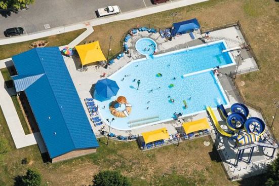 During all phases of the

project, the cost was a priority and concessions had to be made

based on priority of importance, site limitations, constructability

and budget. Some in the community wanted a fully compatible

competition area, but after analyzing the budget, operational

impact and the cost of such an amenity it was deemed unfeasible.

Innovative efforts to remain on budget continued during

construction. The new facility, designed for maximum efficiency, is

located in a park complex in the same spot where an older facility

once stood. This minimized excavation, reduced the disturbed area

of the construction site and did not restrict existing activities

within the park.