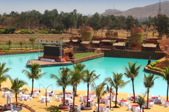 Patrons can find the wave of their size and liking in the 800,000-gallon Arabic Ocean wave pool at Wet N Joy in Lonavala, India. Thunderr Waves also can be rented out for private parties.